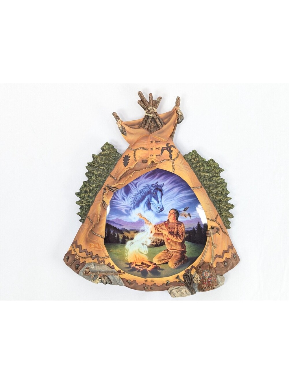 Bradford Exchange Freedom's Fire Collector Plate Andrew Farley 2000 Spiritual...